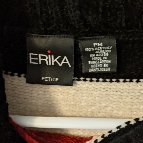 New Ultrasoft Asymmetrical 90s Color‎ Block Sweater from Erika Size Petite Med - Picture 2 of 5